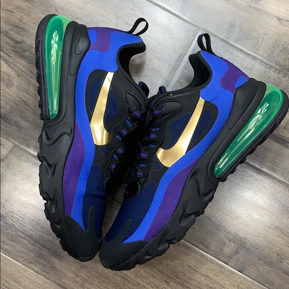 NIKE AIR MAX 270 REACT black/university gold - Picture 7 of 16